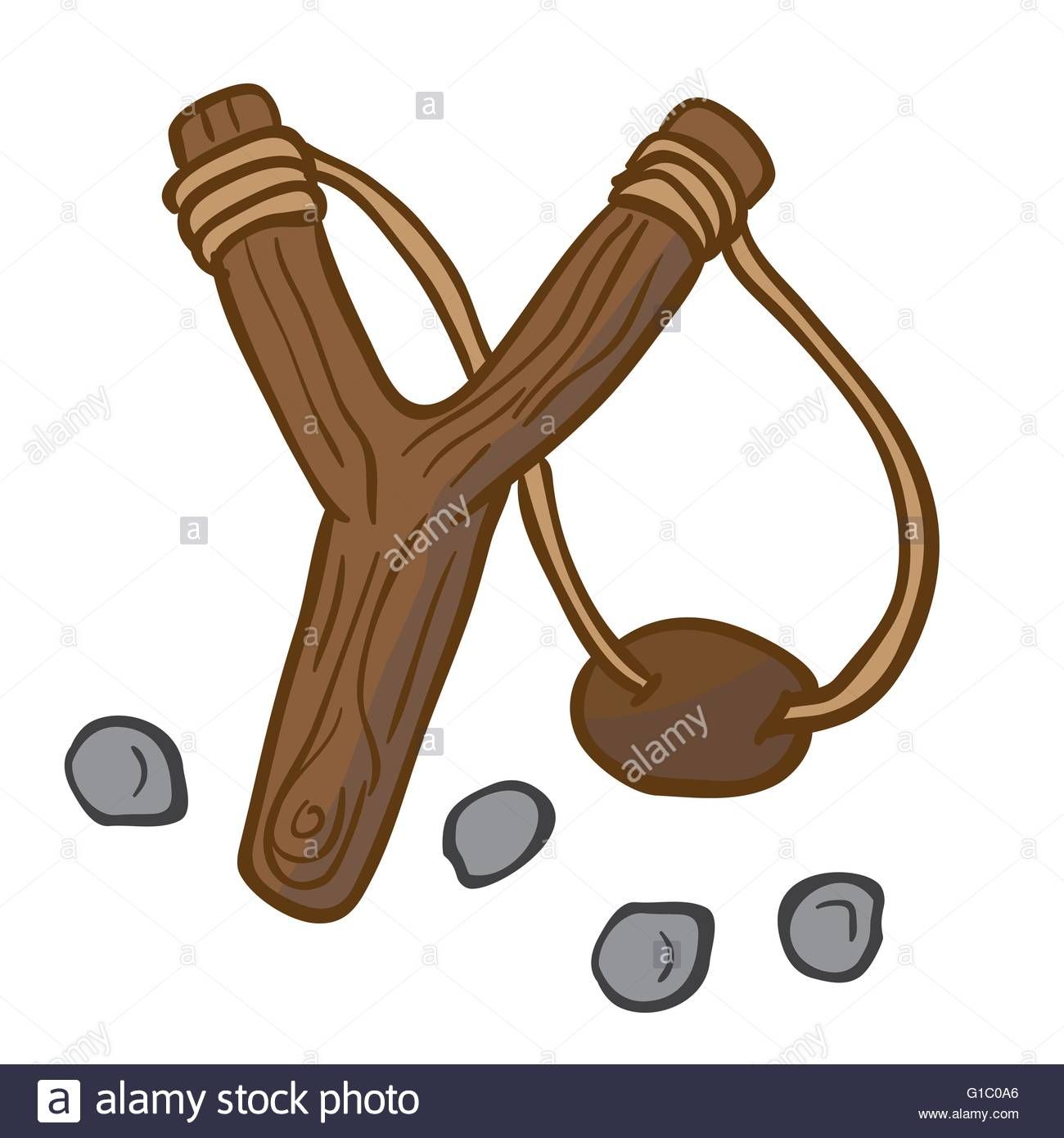 1300x1390 Download This Stock Vector Cartoon Illustration Of Slingshot