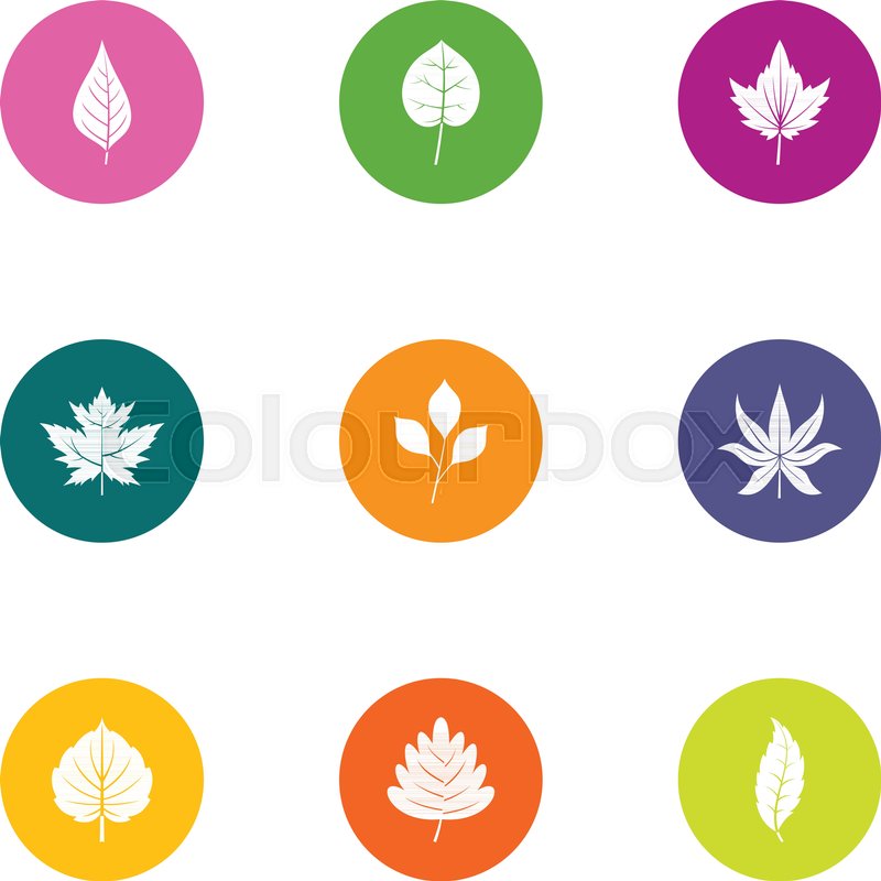 800x800 Slip Icons Set Flat Set Of Slip Stock Vector Colourbox