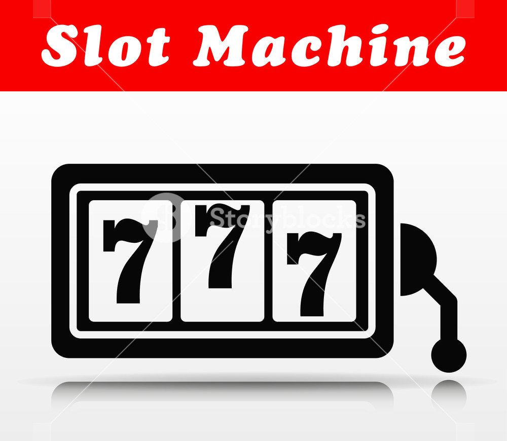 1000x870 Illustration Of Slot Machine Vector Icon Design Royalty Free Stock