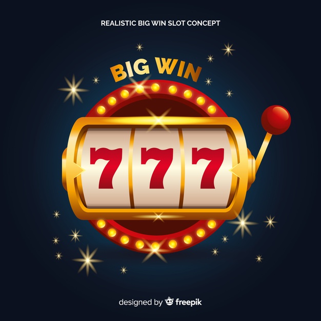 626x626 Realistic Big Win Slot Machine Vector Free Download
