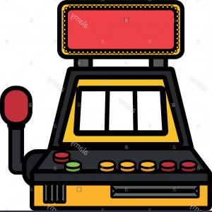 300x300 Slot Machine For Casino Lucky Seven In Gambling Vector Hoodamath