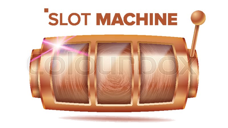 800x450 Slot Machine Vector Bronze Lucky Stock Vector Colourbox