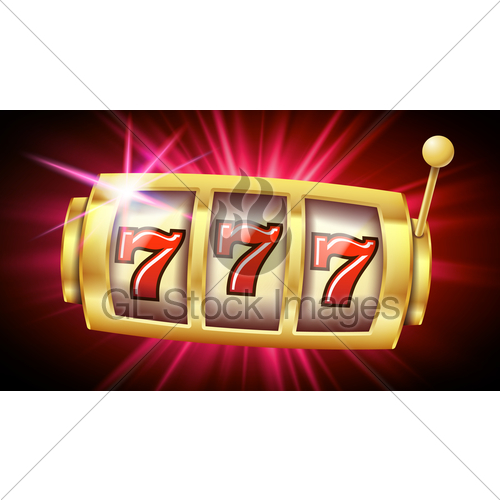 500x500 Casino Slot Machine Banner Vector Casino Game Lucky Slo Gl