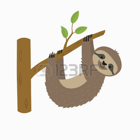 Sloth Silhouette Vector At Vectorified.com 