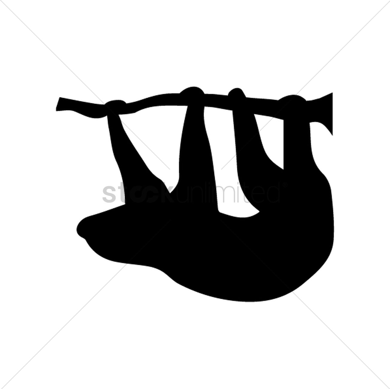 1300x1298 Sloth Vector Image