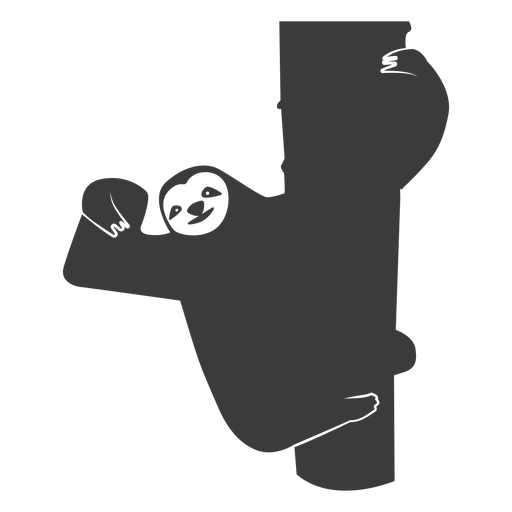 512x512 Sloth Branch Tree Claw Silhouette