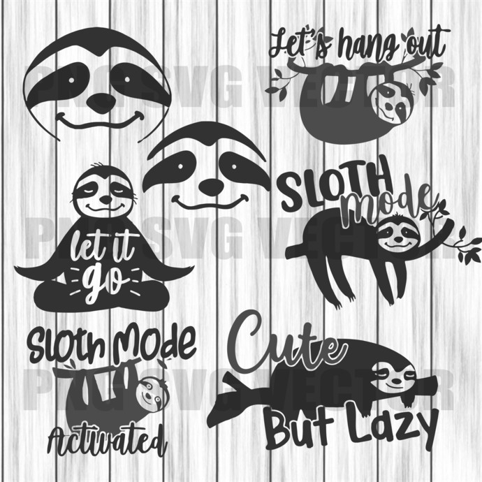 Download Sloth Silhouette Vector at Vectorified.com | Collection of ...