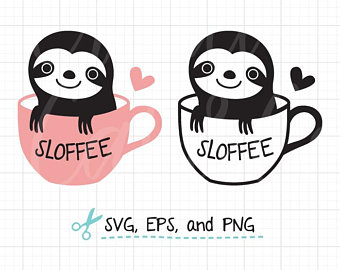 340x270 Sloth Vector Etsy