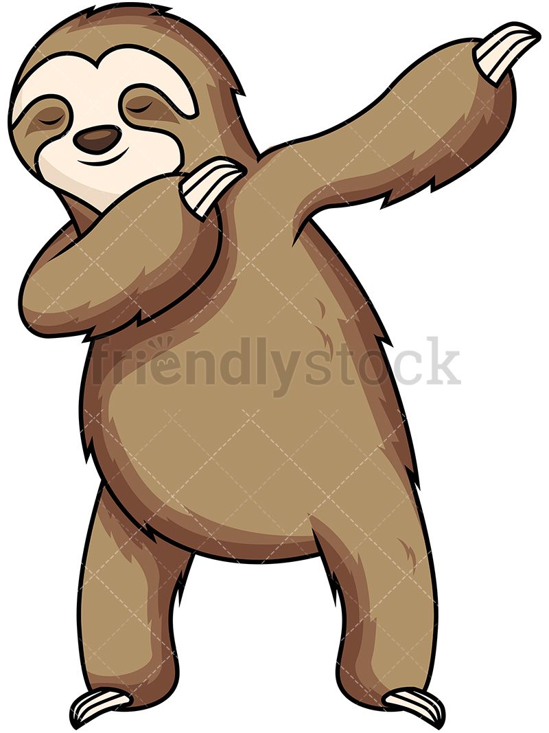 800x1067 Dabbing Sloth Silhouette Sloth Cartoon, Sloth, Clip Art