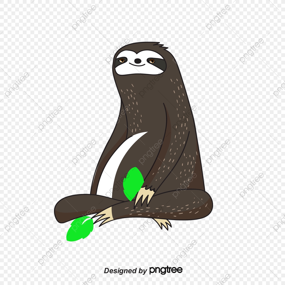 1200x1200 Sloths Eat Leaves, Sloth, Cartoon Sloth, Vector Sloth Png