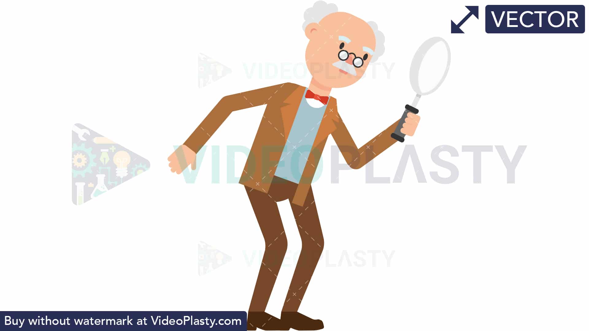 1920x1080 Professor Holding A Magnifying Glass