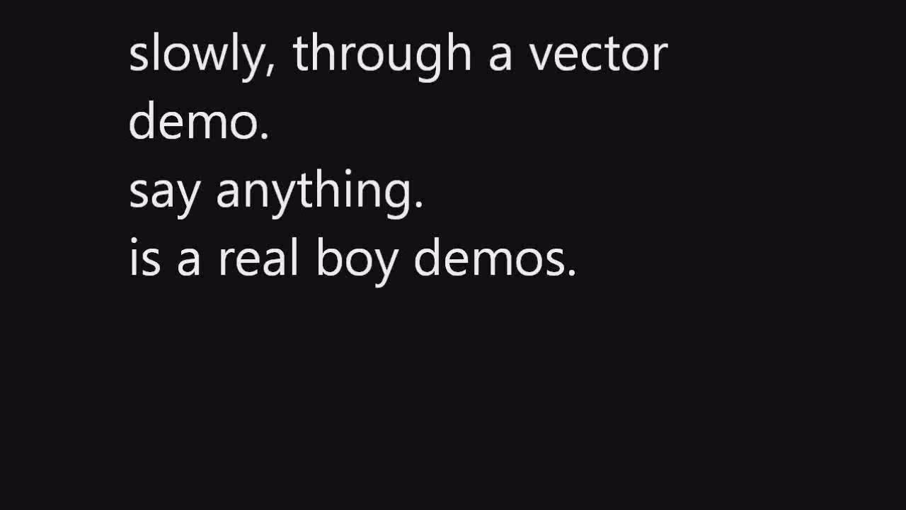1280x720 Slowly, Through A Vector Demo Say Anything Lyrics