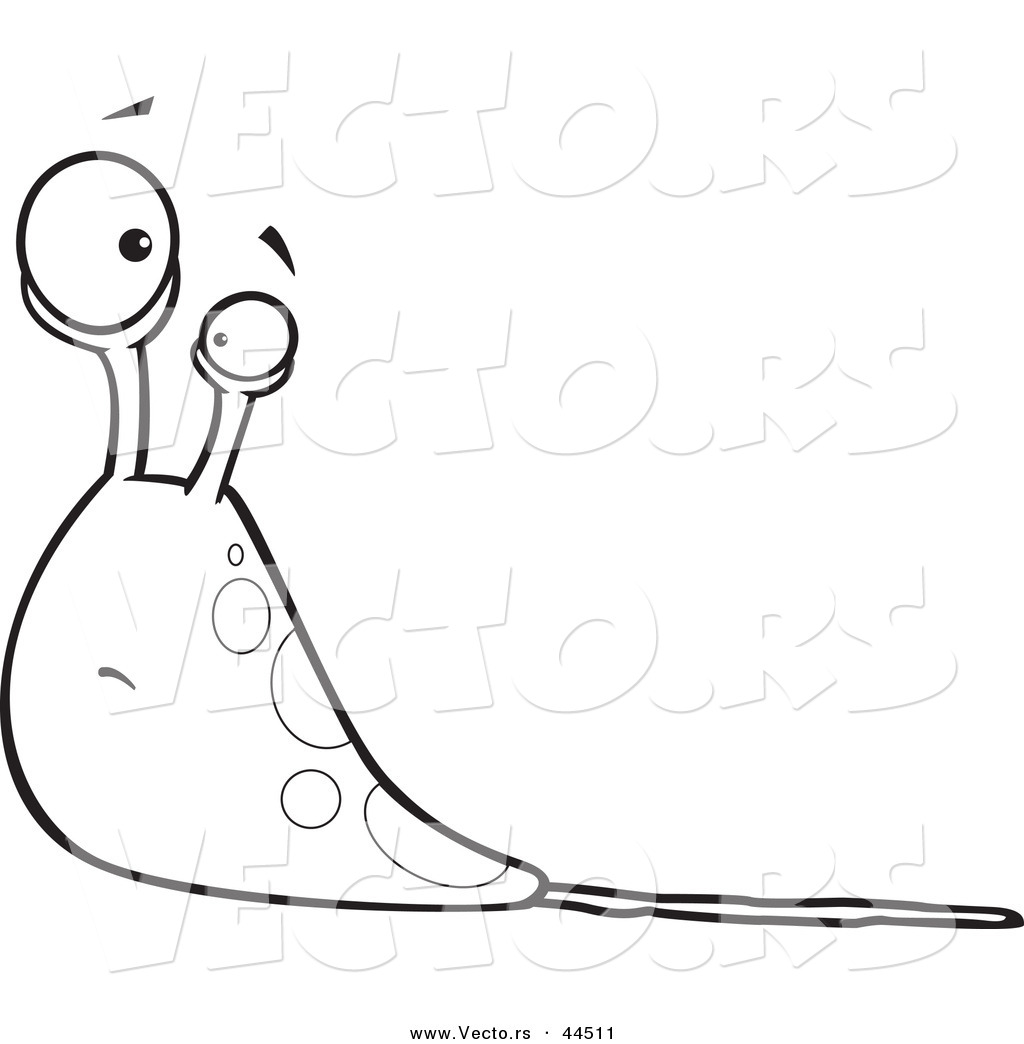 Vector Of A Confused Cartoon Slug With Slime 1024x1044 Vector Of A Confused Cartoon Slug With Slime