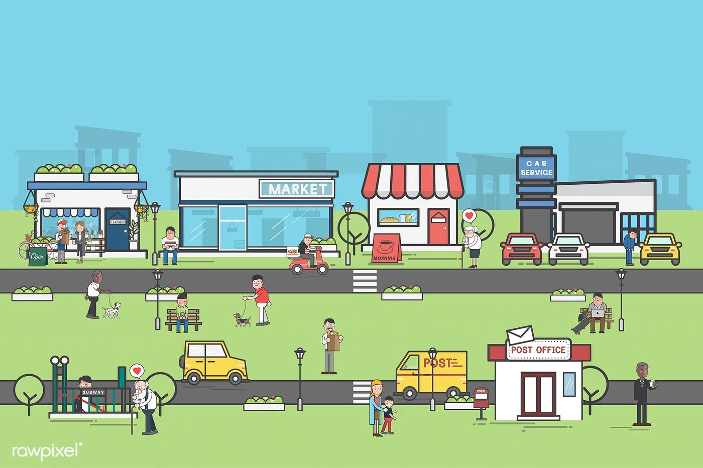 1400x932 Download Premium Vector Of Illustration Of Small Business Vector