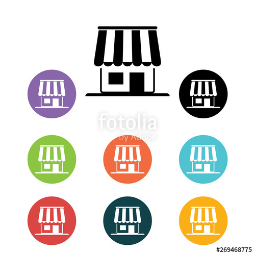 500x500 Small Business Storefront Kiosk Stock Image And Royalty Free