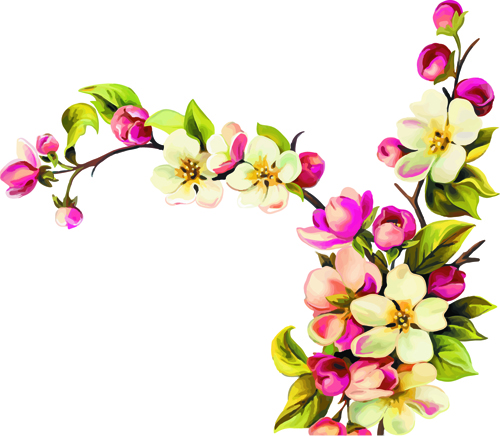 Realistic Small Flowers Vector Design Free Download 500x436 Realistic Small Flowers Vector Design Free Download