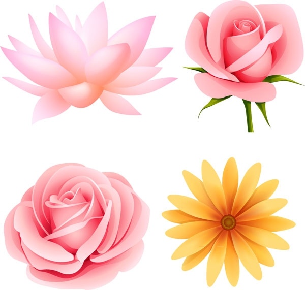 Beautiful Small Flowers Vector Free Vector In Encapsulated 600x571 Beautiful Small Flowers Vector Free Vector In Encapsulated