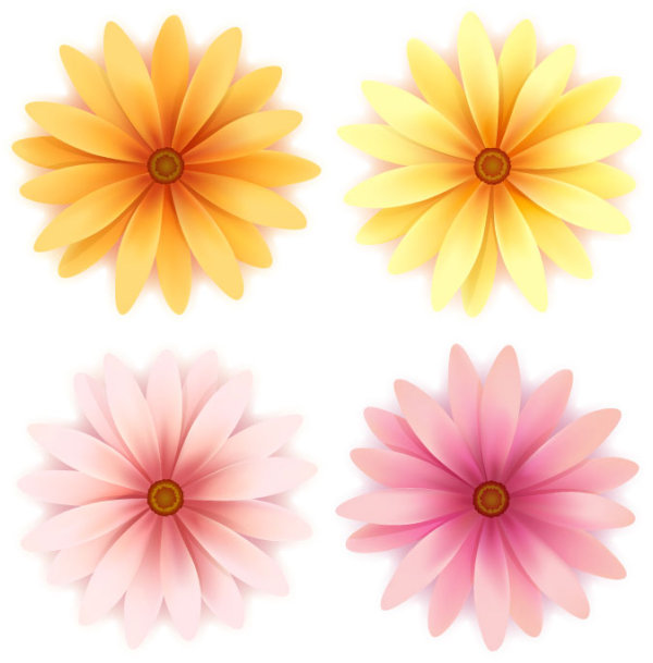 Beautiful Small Flowers Vector Material Free Vectors Ui 600x609 Beautiful Small Flowers Vector Material Free Vectors Ui