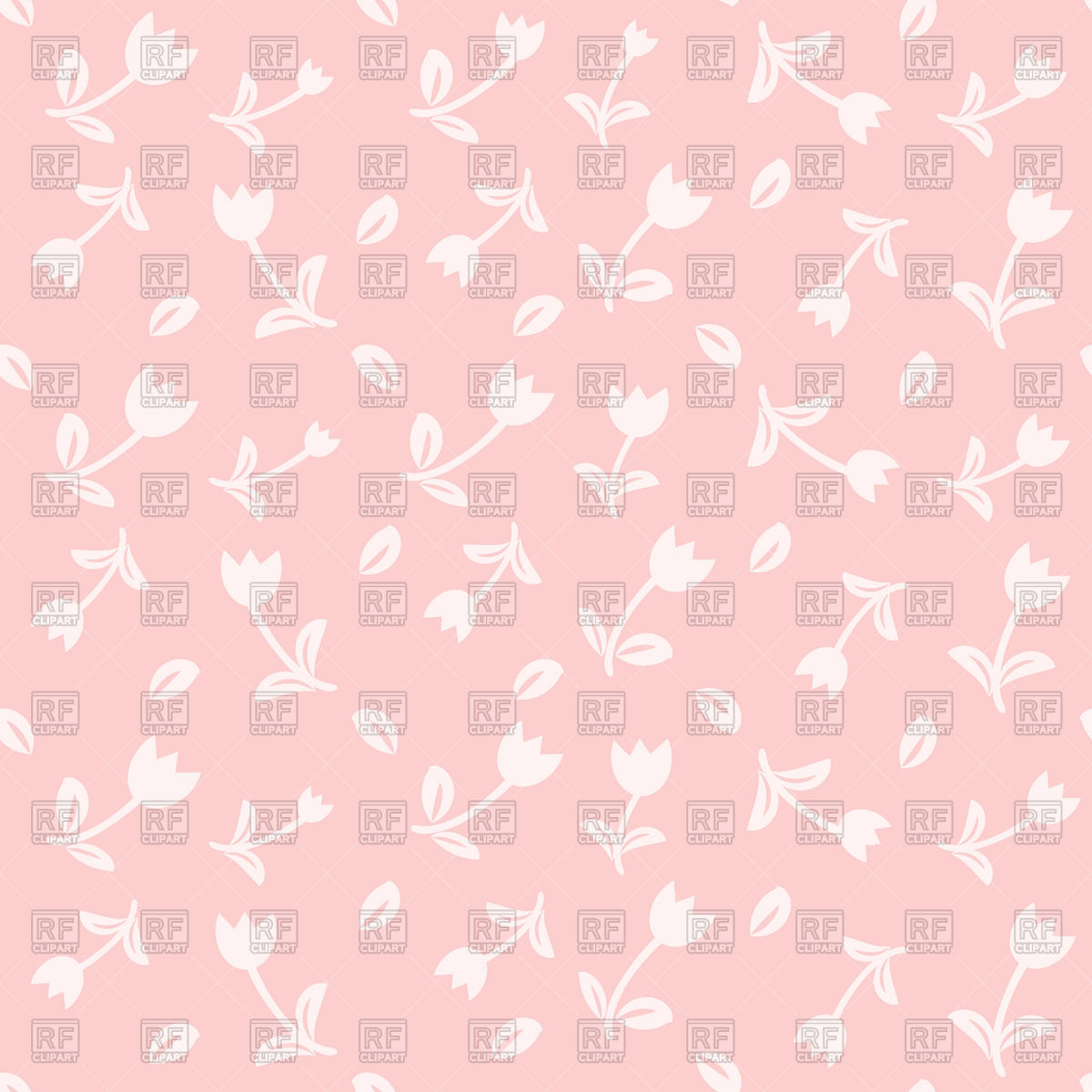 Floral Pink Seamless Pattern With Small White Tulip Flowers Vector 1200x1200 Floral Pink Seamless Pattern With Small White Tulip Flowers Vector