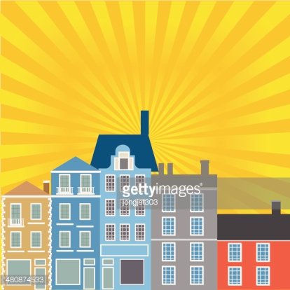 Small Town Vector Premium Clipart 414x414 Small Town Vector Premium Clipart