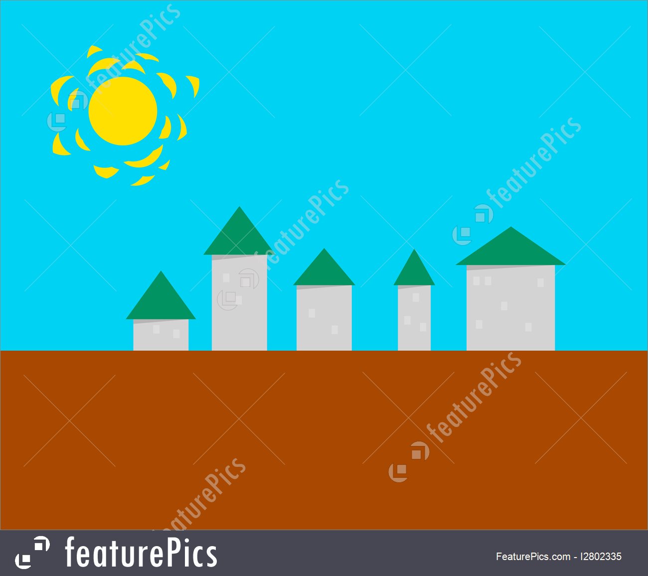 Stylized Small Town 1300x1156 Stylized Small Town