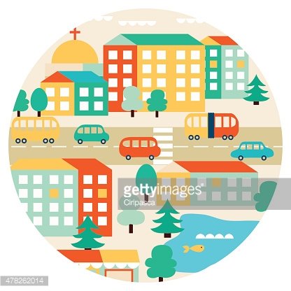 Landscape With Small Vector Illustration Premium Clipart 416x416 Landscape With Small Vector Illustration Premium Clipart