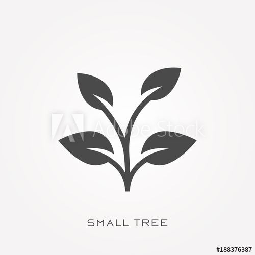 Silhouette Icon Small Tree 500x500 Silhouette Icon Small Tree
