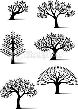 A Collection Of Small Tree, Using The Same Simple Leaf Shape But 274x380 A Collection Of Small Tree, Using The Same Simple Leaf Shape But