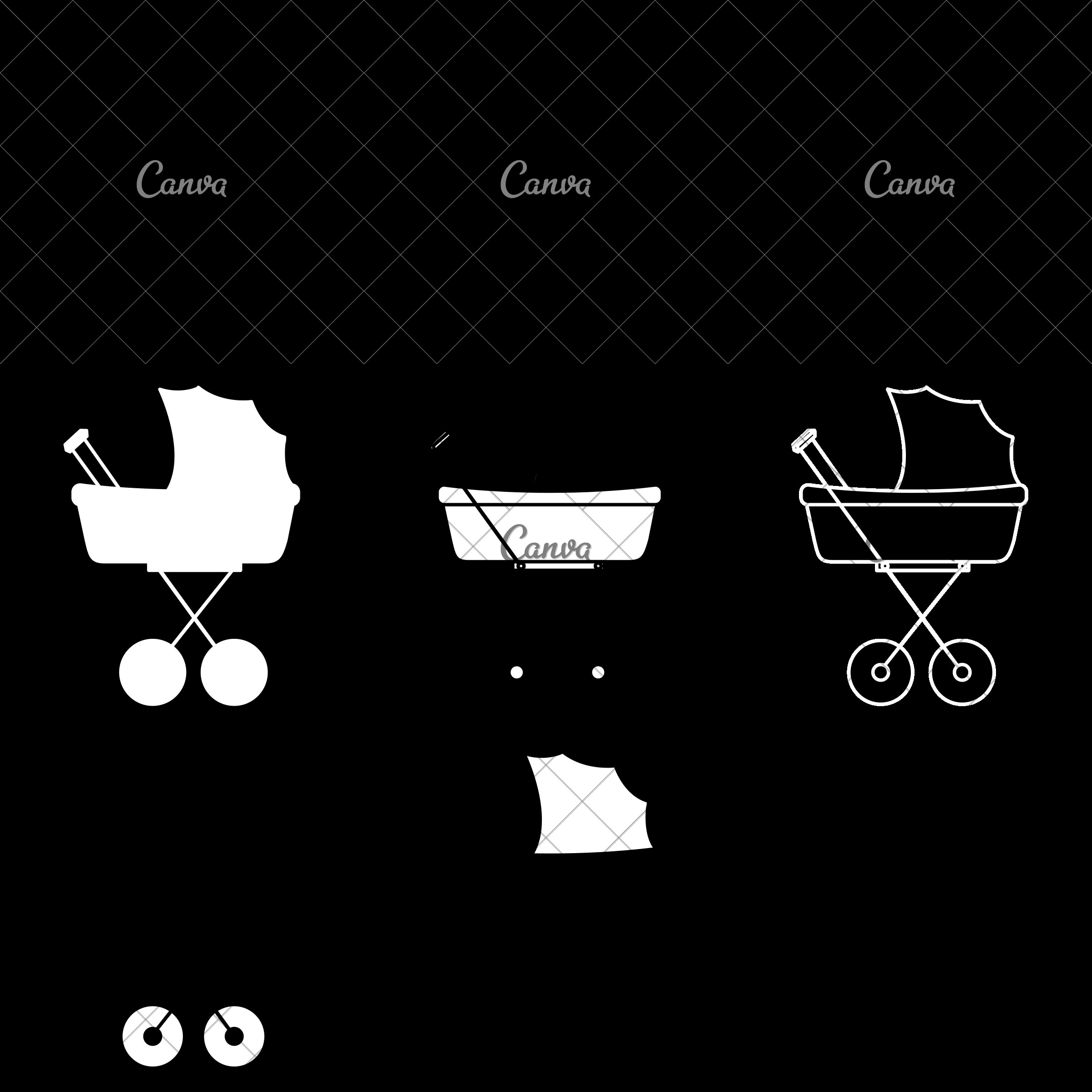 2400x2400 Baby Car Small Vector Illustration Icon