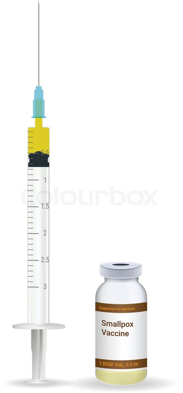 373x800 Immunization, Smallpox Vaccine Plastic Stock Vector Colourbox
