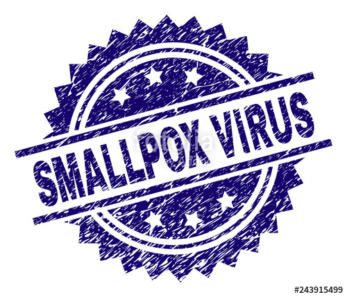 500x429 Smallpox Virus Stamp Seal Watermark With Distress Style Blue