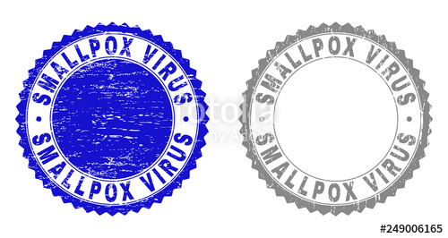 500x266 Grunge Smallpox Virus Stamp Seals Isolated On A White Background