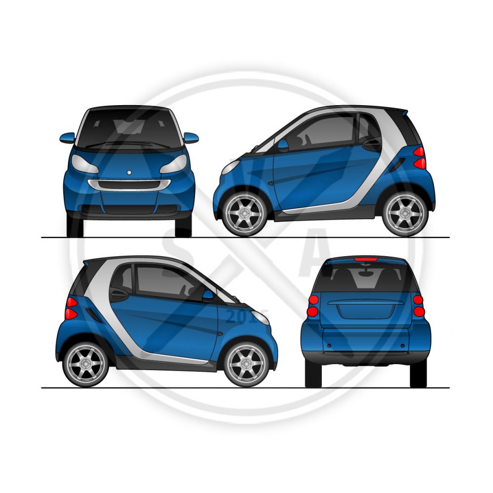 Smart Fortwo чертеж