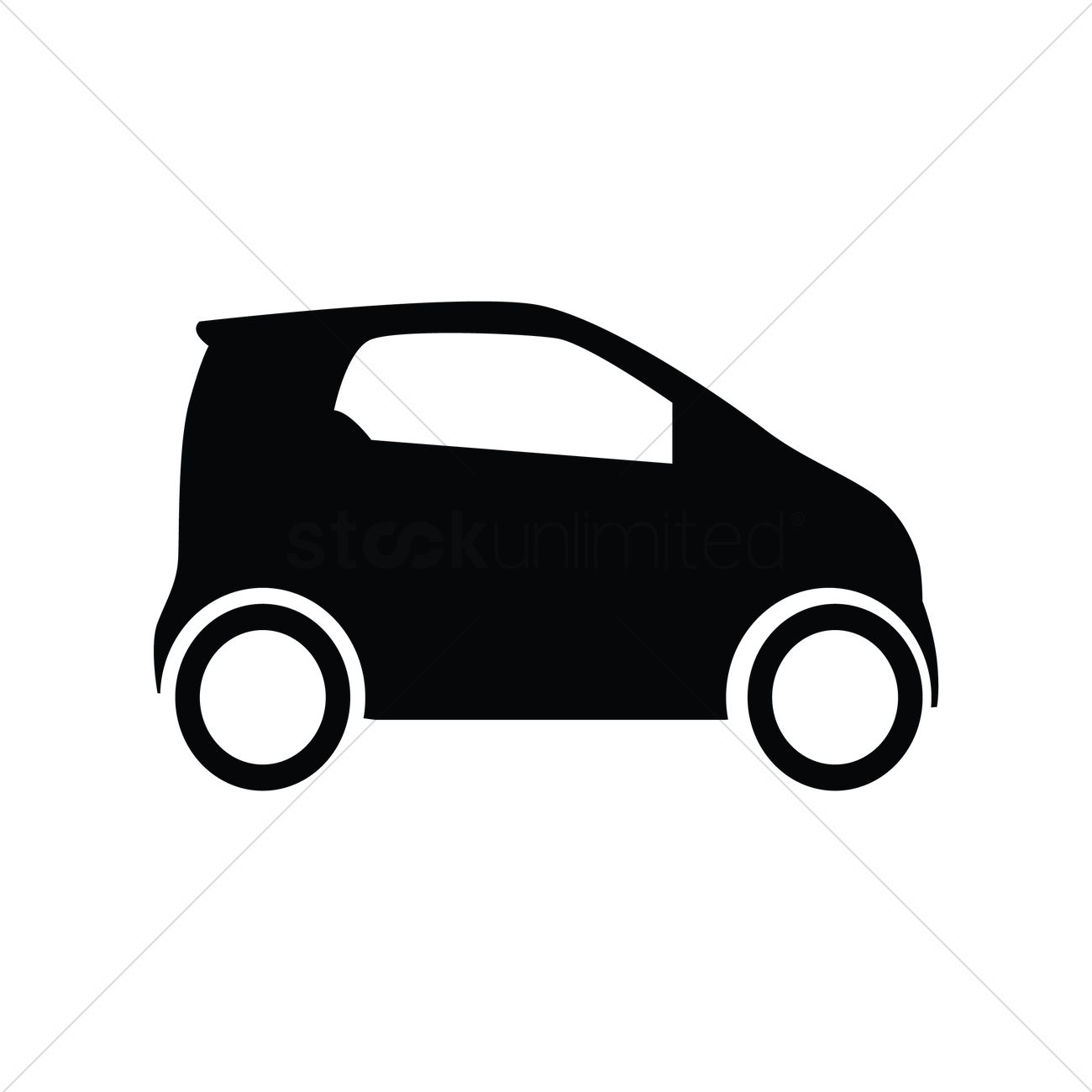 1300x1300 Smart Car Vector Image