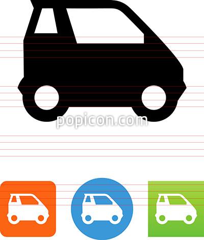 400x471 Vector Smart Car Side View Icon