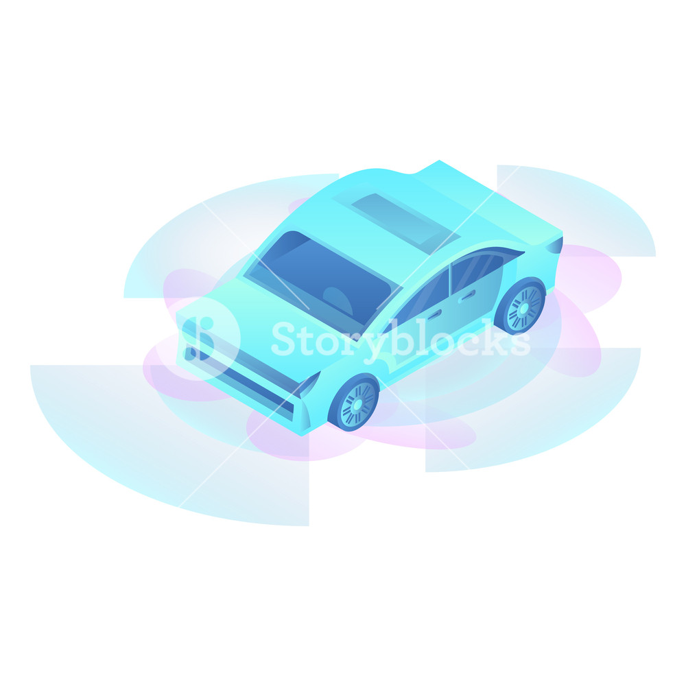 1000x1000 Concept Smart Car Icon Isometric Of Concept Smart Car Vector Icon