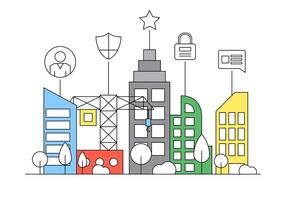 286x200 Smart City Free Vector Art