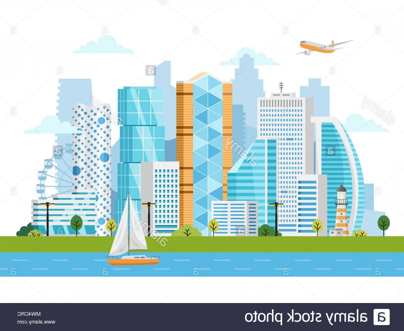1560x1278 Smart City Vector Landscape With Skyscrapers Image Geekchicpro
