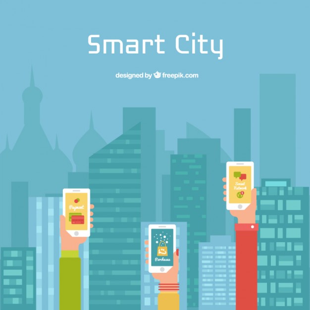 626x626 Smart City Vector Free Download
