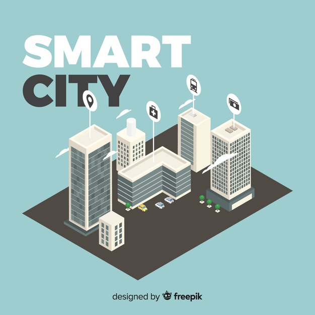 626x626 Isometric Smart City Vector Free Download