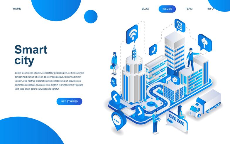 784x490 Modern Isometric Design Concept Of Smart City