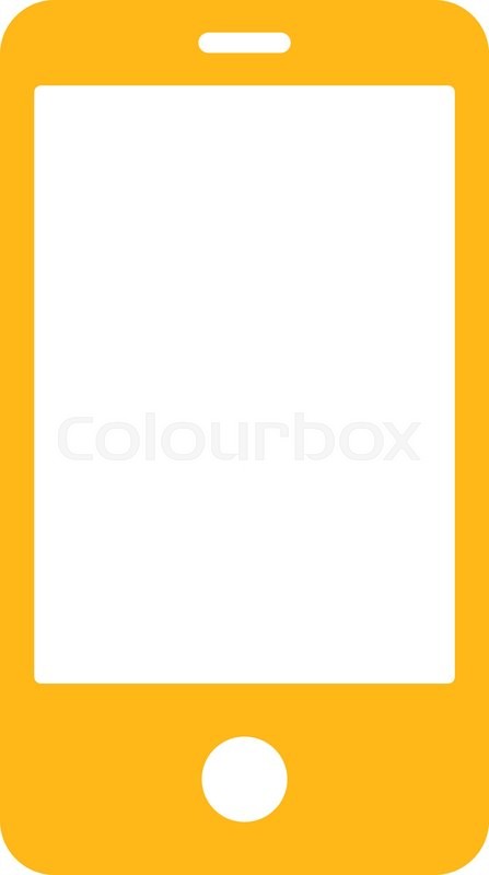 447x800 Smartphone Icon From Primitive Set Stock Vector Colourbox