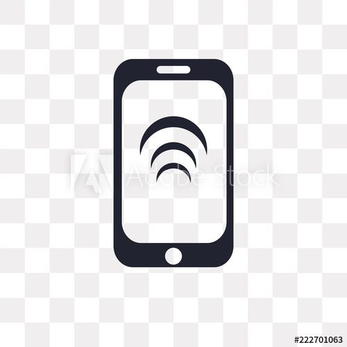 500x500 Smartphone Icon On Transparent Background Modern Icons Vector