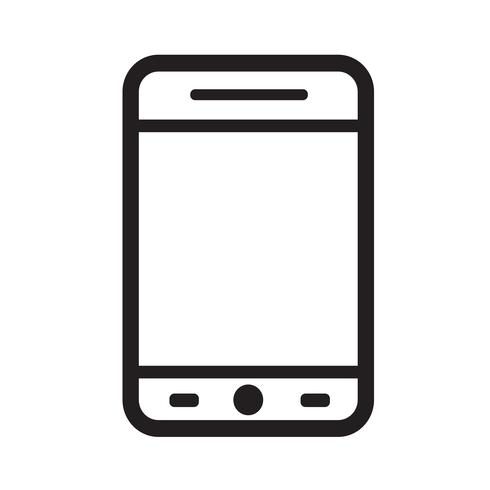 490x490 Smartphone Icon Vector Illustration