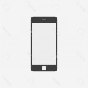 300x300 Mobile Phone Icon Line Art Outline Vector Newwaysys