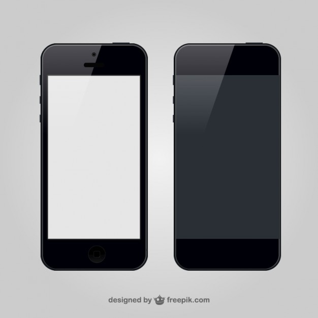 626x626 Smartphone Front And Back Vector Free Download