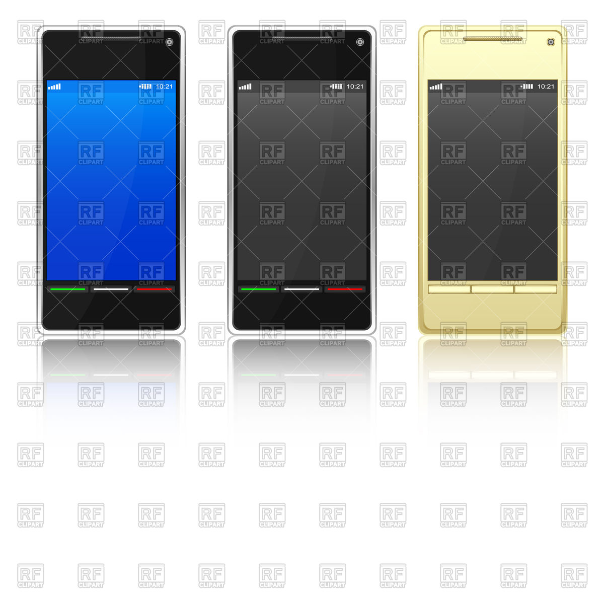 1200x1200 Three Smartphone Vector Image Of Technology Silanti