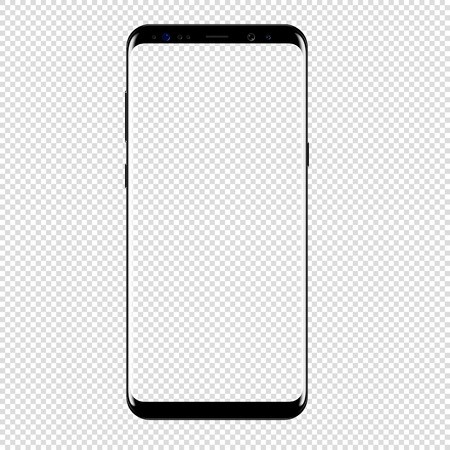450x450 Smart Phone Vector Drawing Isolated Transparent Background