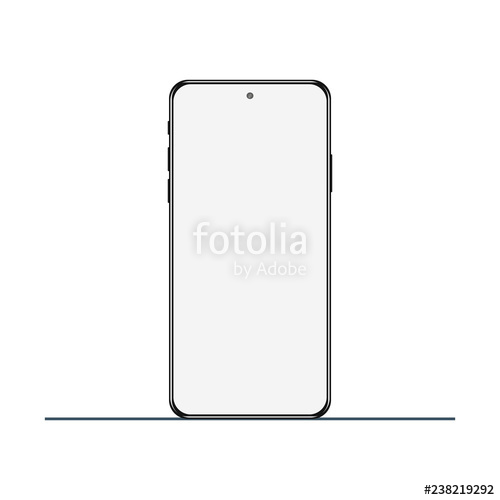 500x500 Mobile Phone Icon, Smartphone Vector Illustration Stock Image
