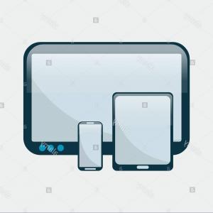 300x300 Royalty Free Stock Photo Modern Responsive Web Design Computer